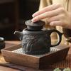 Jianshui Clay Purple Pottery Carving Dragon Teapot Hand Painted Antique Relief Teapot Household Teapot Kungfu Tea Set Kettle
