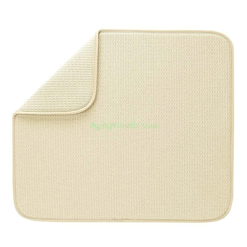 24TE Dish Drying Pad Dish Drying Mat for Kitchen Counter Multifunctional Drying Mat