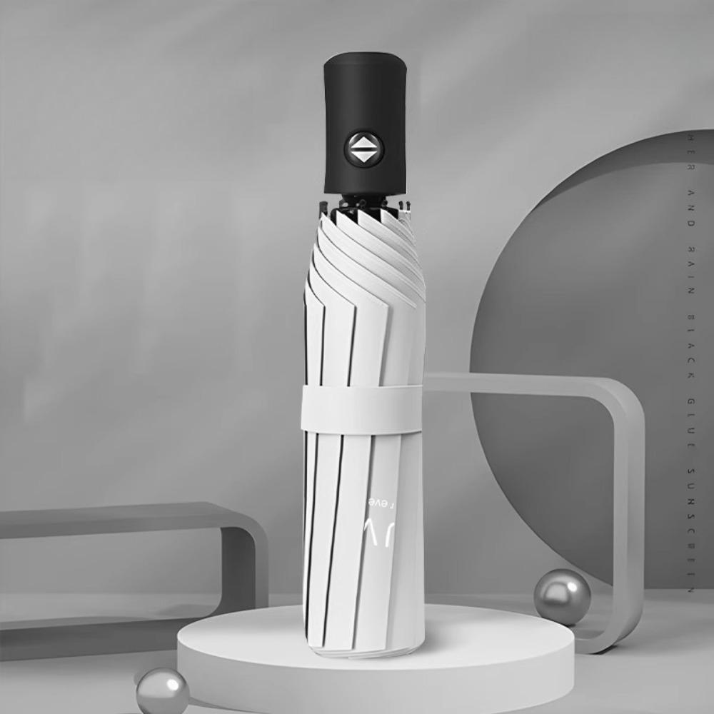 Automatic umbrella weather and rain folding parasol women vinyl sun protection UV protection student sun umbrella