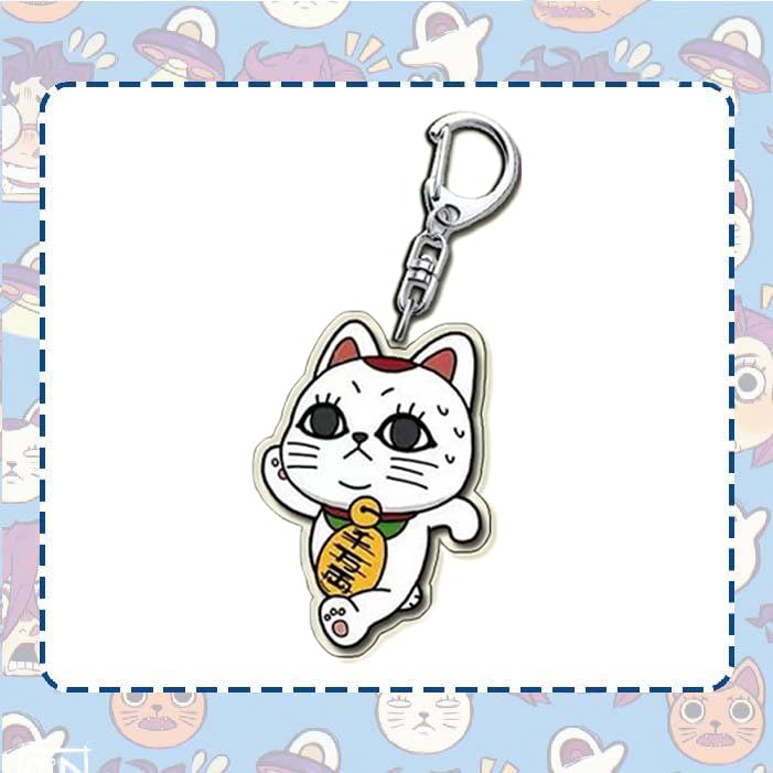 Set of 6 Dandadan Turbo Babaa Acrylic Moe Dandadan Cute Bag Small Birthday Unofficial of 6 Keychains, Keychains, Goods, Maneki-neko (Lucky Cat)