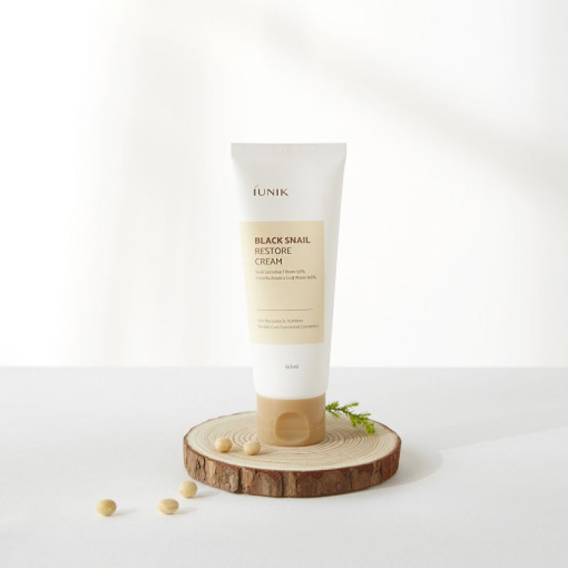 

IUNIK Black Snail Restore Cream 60ml - Восстанавливающий крем с черной улиткой