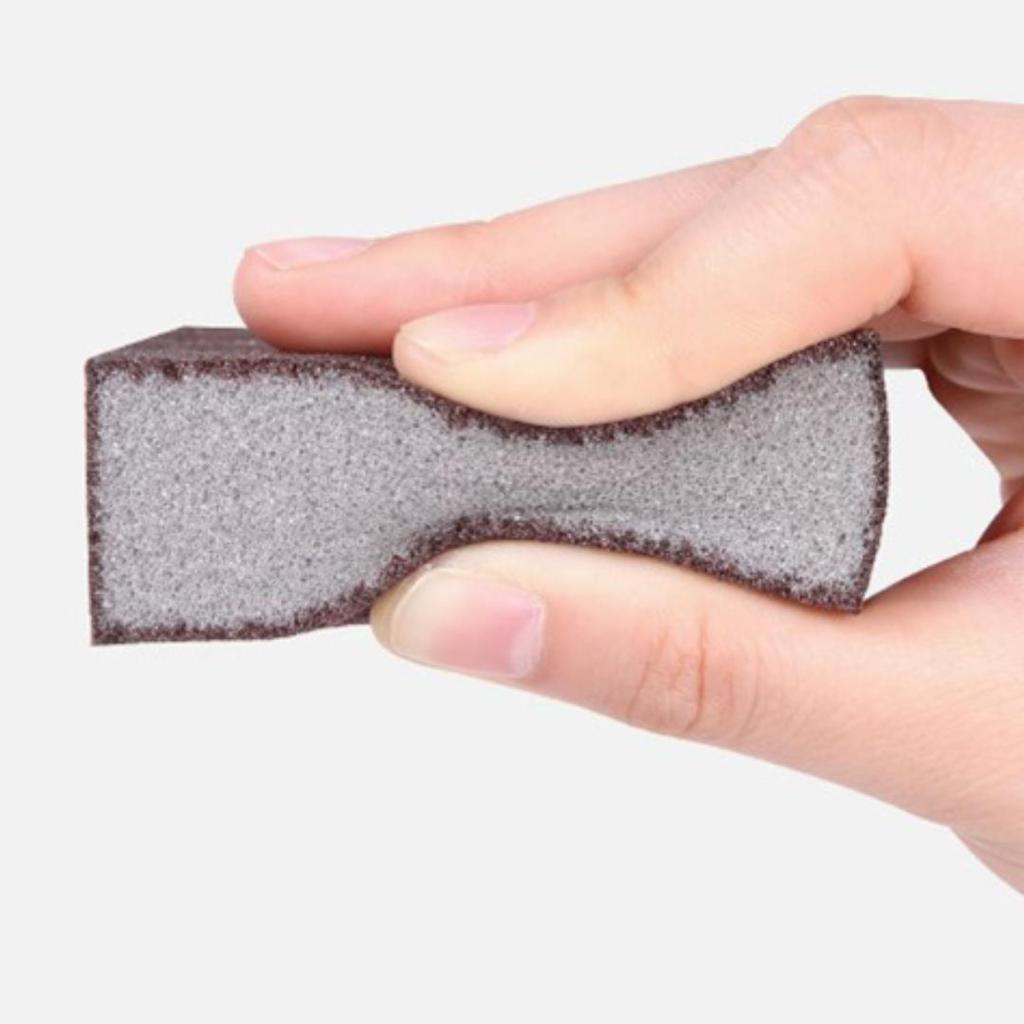 Gomma in spugna Carborundum Spazzola per la pulizia della ruggine Spazzola per la pulizia del calcare per spugna da cucina per pentole per piano cottura