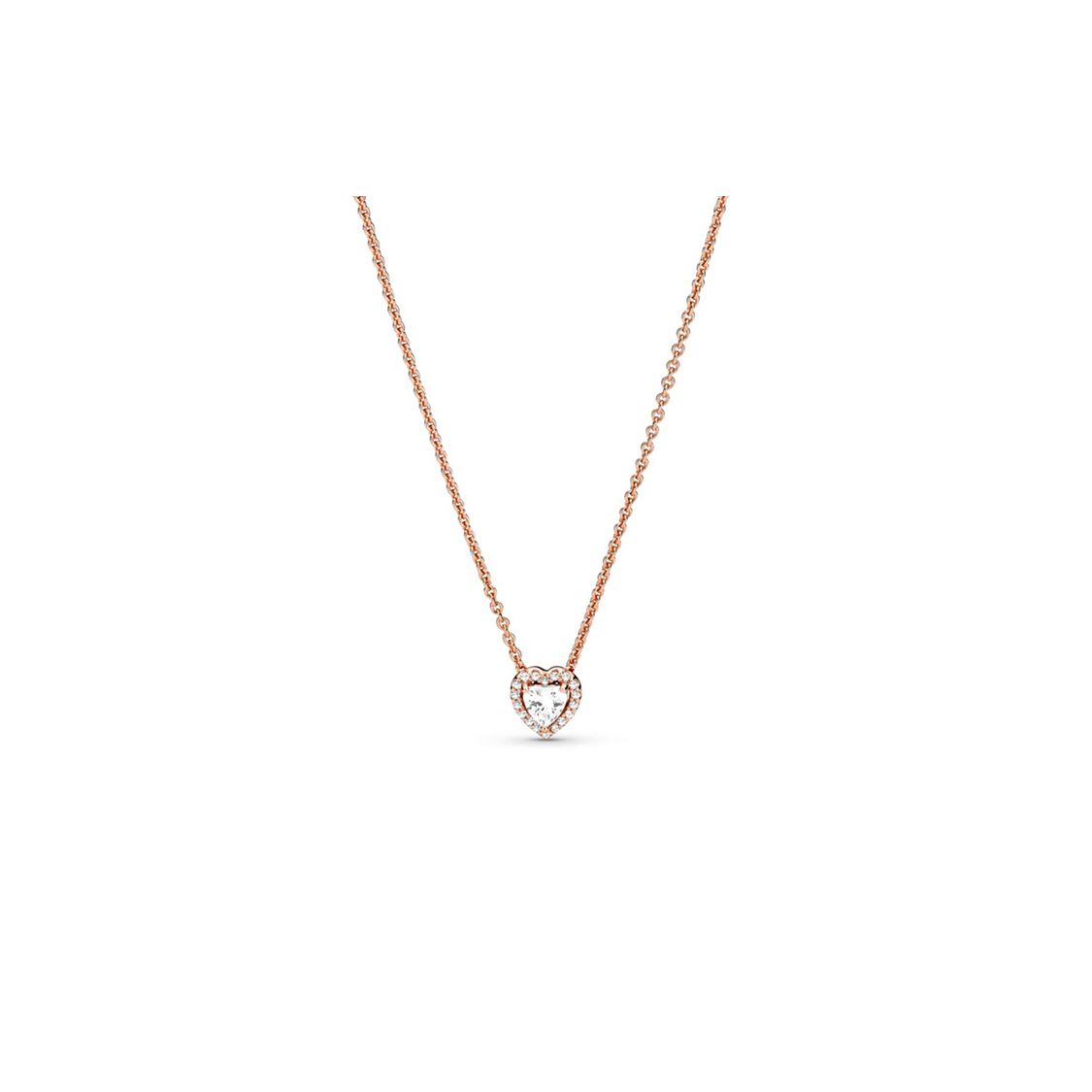 Pandora Shining Heart 925 Silver Necklace Women necklace 388425C01-45 Box,F,Necklace