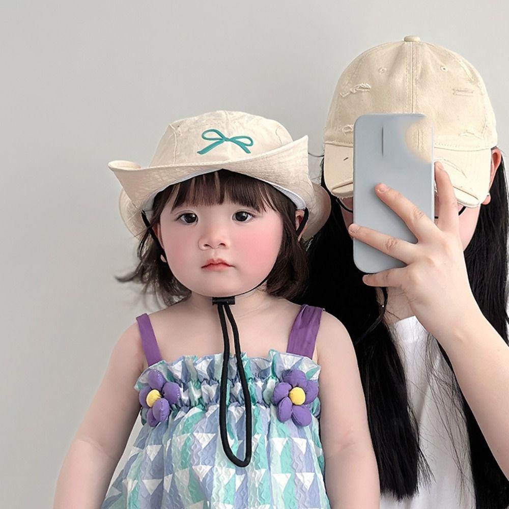 Korean Style Candy Color Bucket Hat Quick-dry Children's Fisherman Hat Summer Kid Sunhat Baby