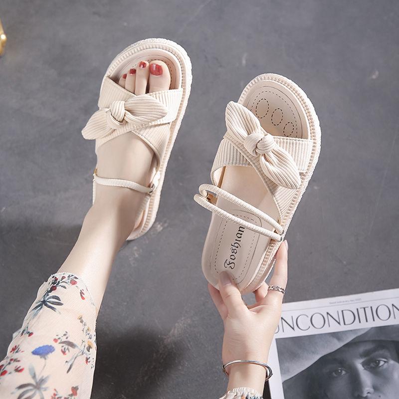 Outdoor Open Toe Woman Shoes Platform Sandals for Women Asian Size Comfortable and Elegant Luxury 2025 Summer Footwear On Sale
