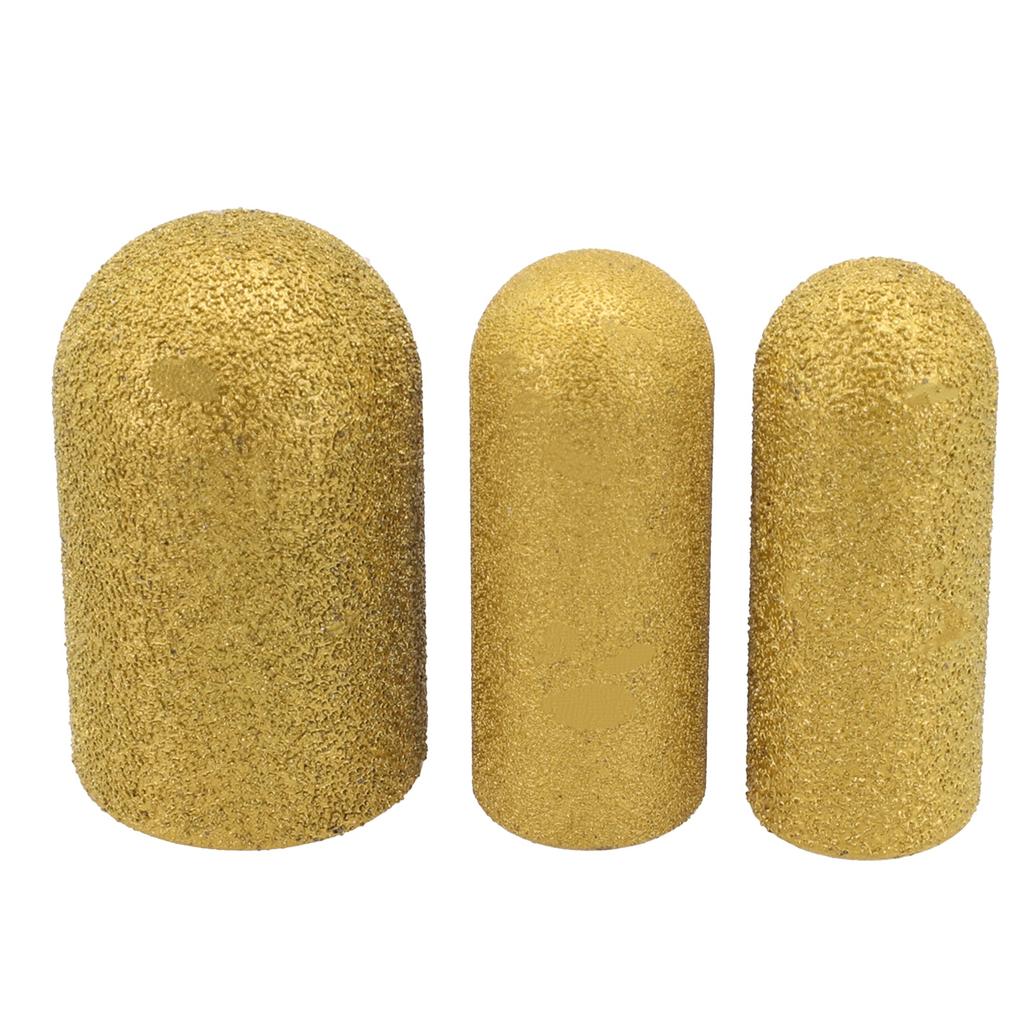Emery Brazed Finger Bit Grinding Wheel Waterproof Milling Cutter Trimming Abrasive Tools Round Head For Dressing Quartz Stone