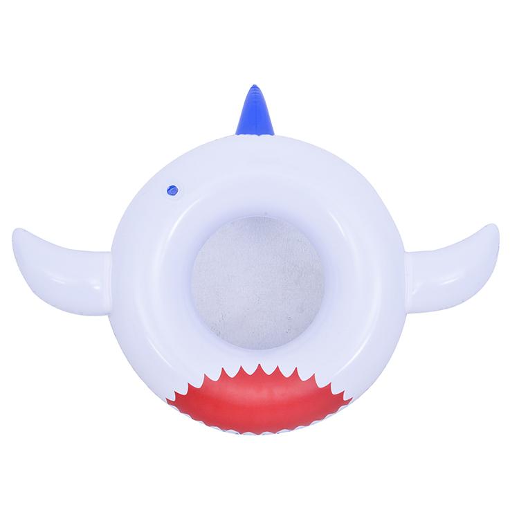 Small Size Shark Swim Ring Inflatable Swimming Pool Float for Kids