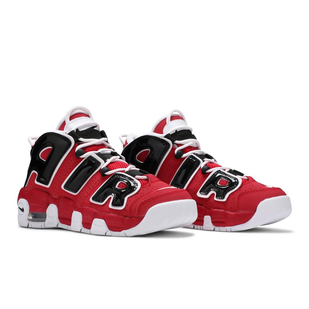 Nike Air More Uptempo Grade School 'Varsity Red' (Unisex) Varsity Red / White-Black Kids' Basketball Shoes 415082 600