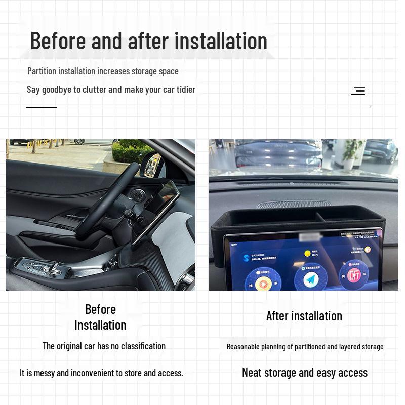 Car Interior Storage Box for BYD Sea Lion 05dmi Console & Rear Compartment