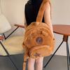 1ks Kawaii kapybara plyšový batoh pro ženy všestranný kreslený vtipný Capibala crossbody taška s velkou kapacitou tote taška