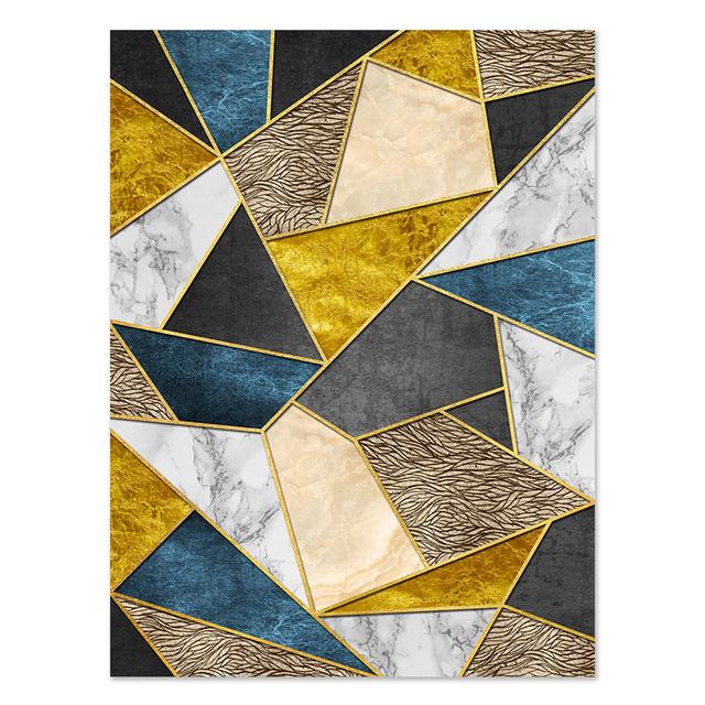 

Абстрактные золотые горы, луна, геометрические линии, постеры и принты, настенная живопись на холсте, скандинавские настенные панно для декора гостиной 21cm×30cm NoFrame