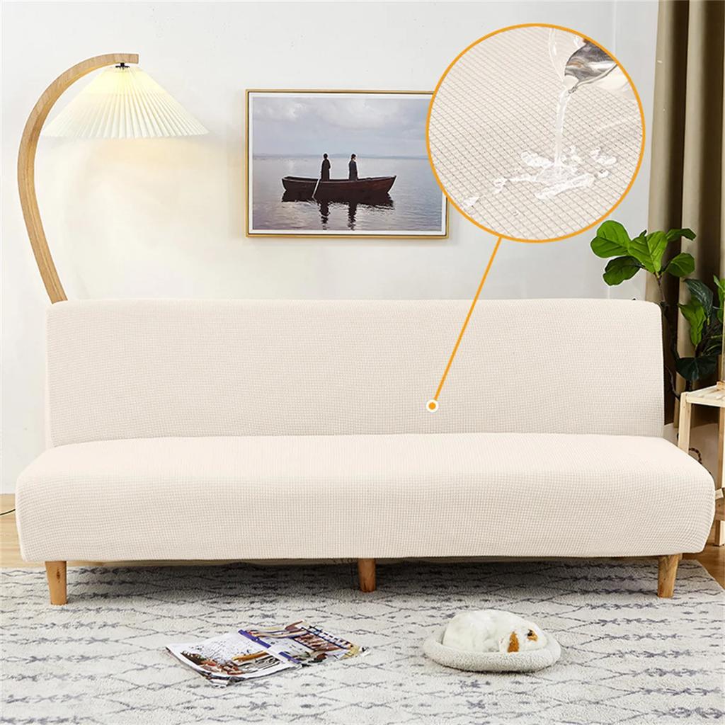 Jacquard Solid Color Sofa Bed Cover Elastic Water Repellent Couch Cushion Cover Non-slip All-inclusive Seat Slipcover for Home