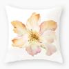 Flower Theme Print Decorative Pillow Cover Car Sofa Square Cushion Pillow Cover