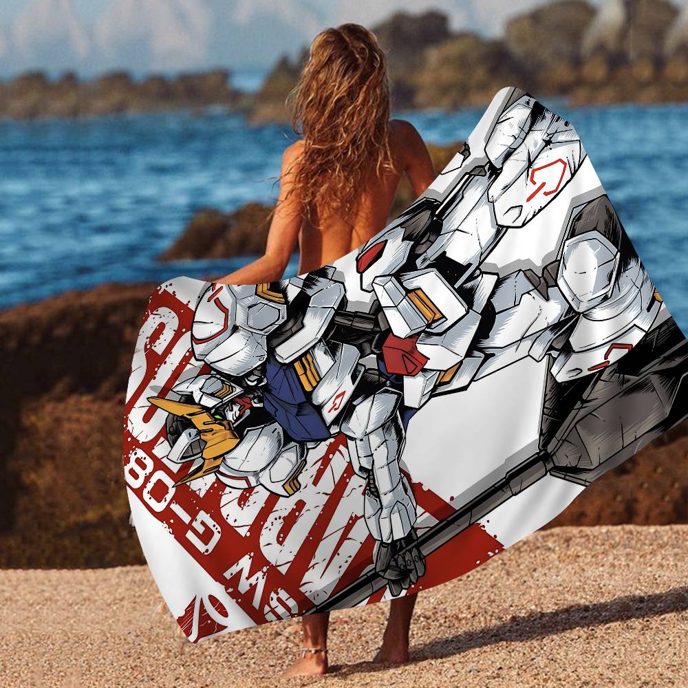 Animation Sci-Fi G-GUNDAMES Microfiber Beach Towel Absorbent Quick Dry Soft Yoga Swimming Resort Mountain Climbing Towel
