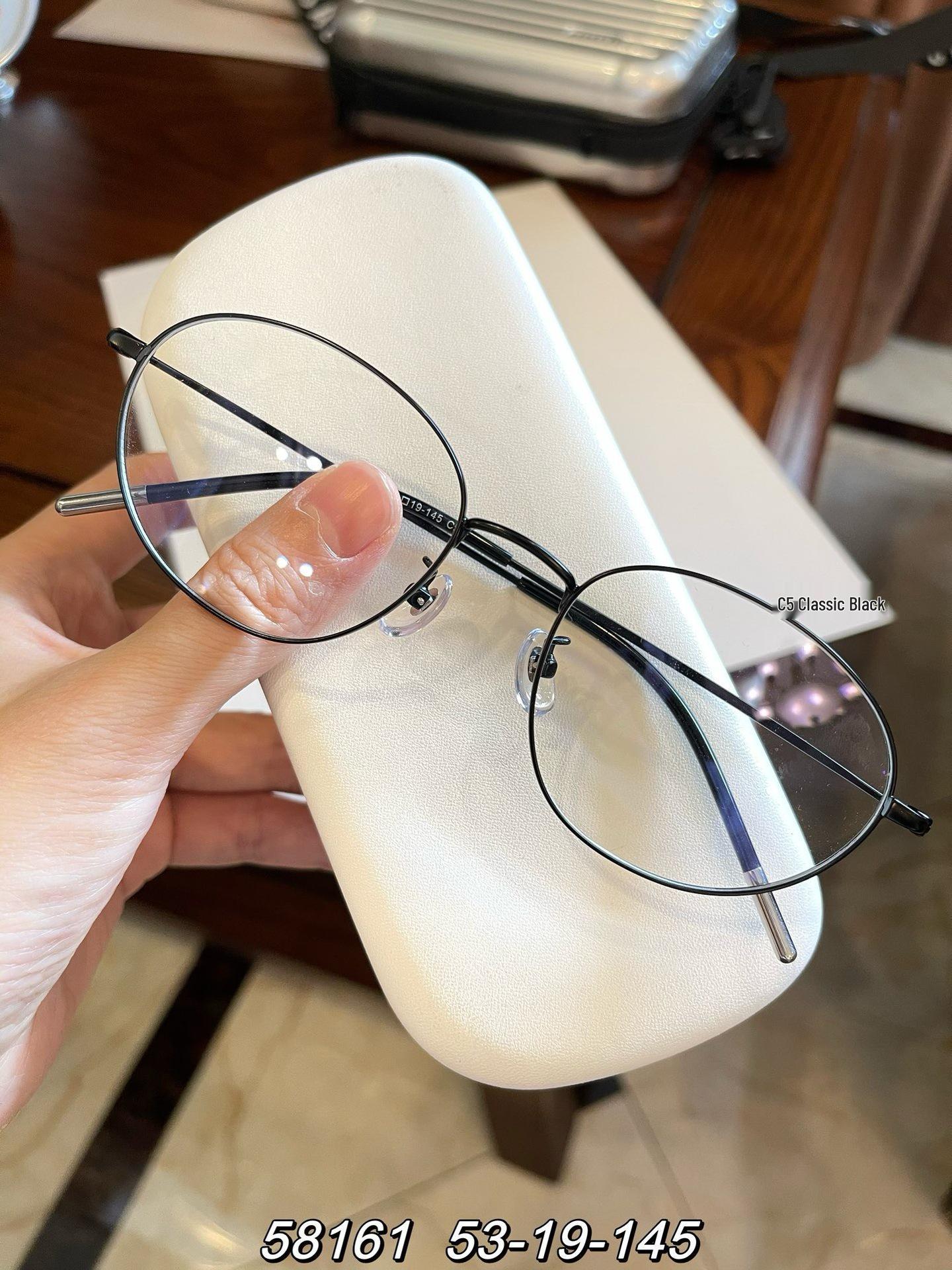 Ретро Универсальная Тонкая Золотая Металлическая Оправа для Очков в Стиле Xiaohongshu, Модель 58161