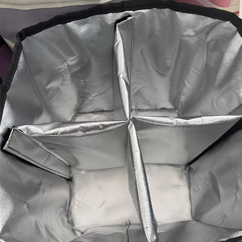 4-Compartment Drink Carrier Bag Large Capacity Insulated Water Bottle Holder Tumbler Tote With Adjustable Strap Travel, Picnic