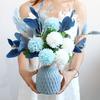 Artificial Flowers And Fake Flower Bouquets For Home Dining Table Decoration. Home Flower Arrangement And Floral Art