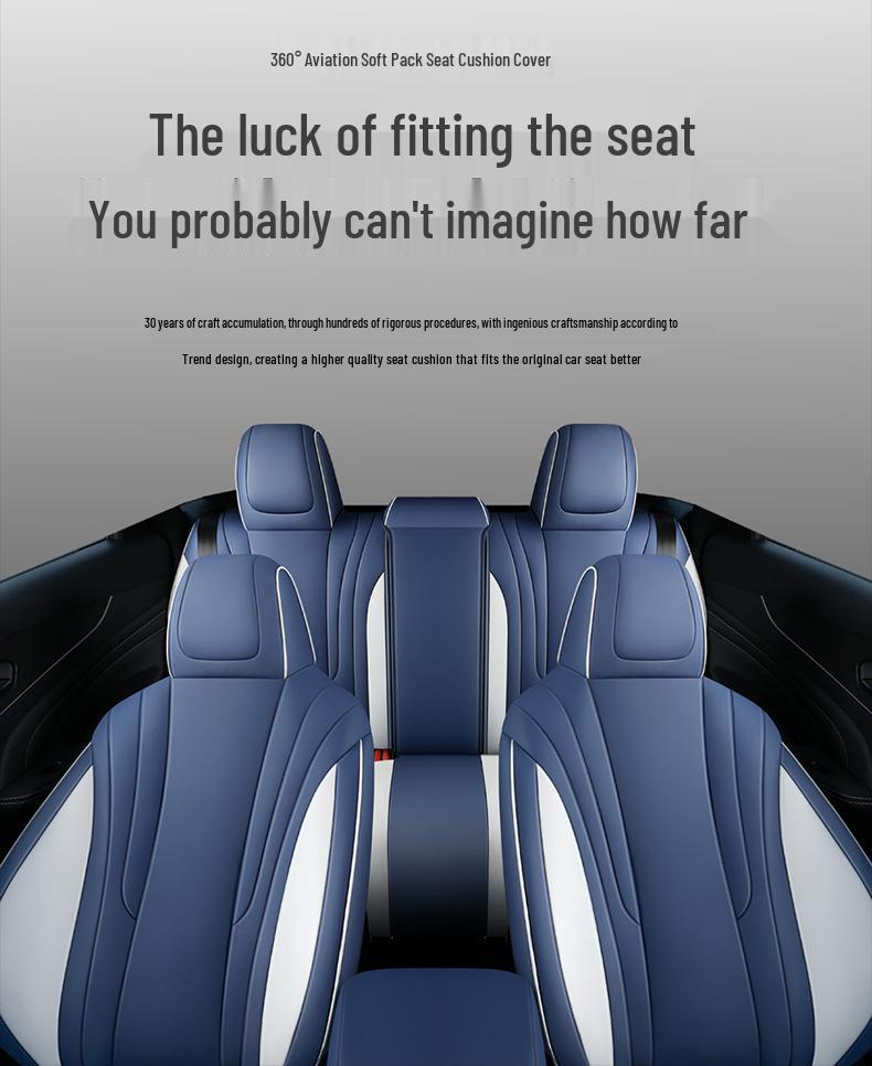 Venucia Big V Full Coverage Leather Car Seat Cover - All-Season Compatible