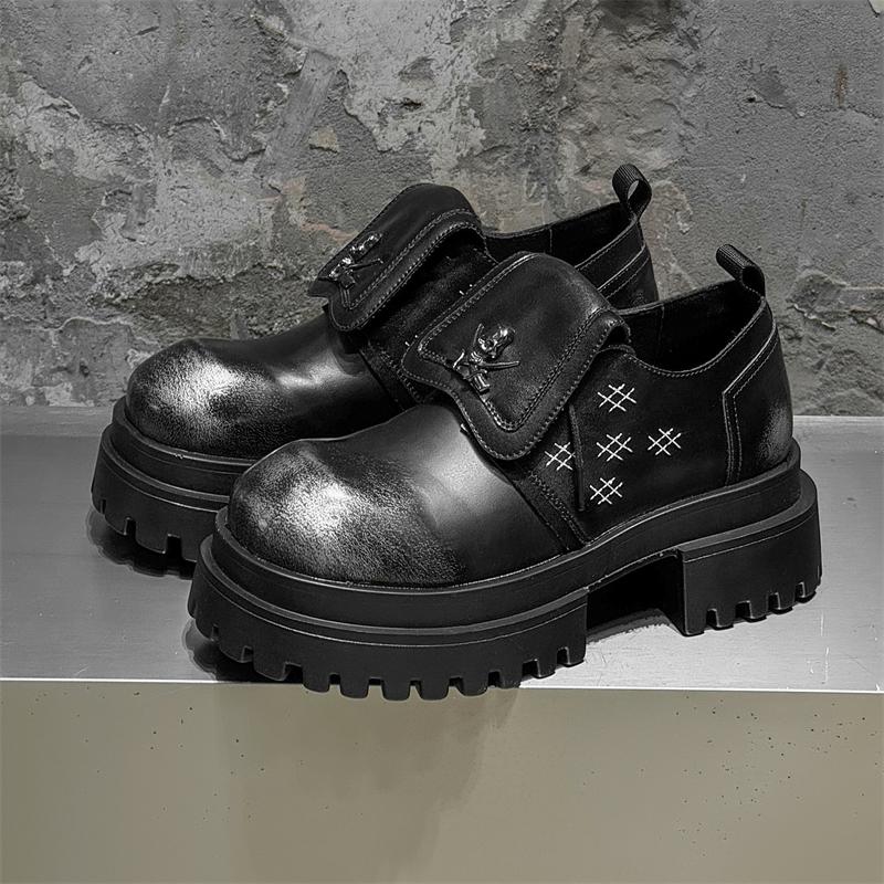 Fashion New Arrival Men Thick Bottom Oxford ShoesCasual Leather Shoes Fashion Business Formal Dress Footwear Soft Outdoor Male Sneakers