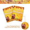 2 Pcs Happy Thanksgiving Tablecloth Disposable - Fall Turkey Tablecloths, Rectangle Pumpkin Maple Leaf Plastic Table Cover for Thanksgiving Table