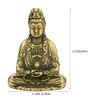 Elegant Simple Design Brass Avalokitesvara Statue Indoor Desktop Decoration Home Supplies Buddhist Tabletop Ornament