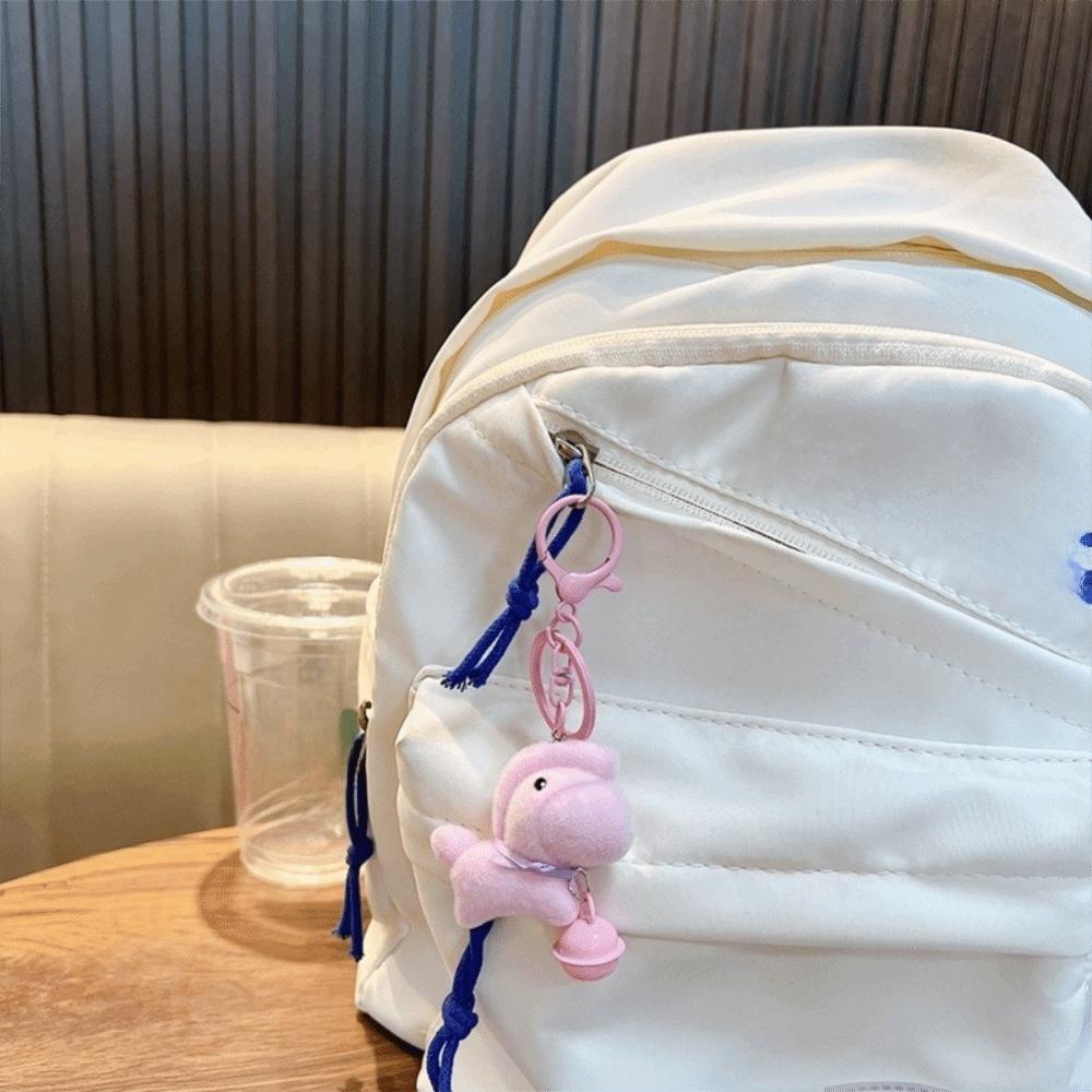 Flocking Year of the Horse Keychain Cartoon Pony Bag Charm Interesting Zodiac Pendant  Decoration