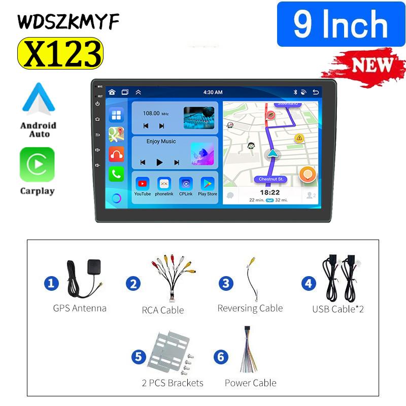 7"/9"/10" Android 13 Car Radio Androidauto Carplay WIFI GPS Car Audio Automotive Multimedia Player For Hyundai Nissan Toyota Kia