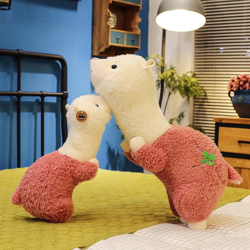 Creative Beast Alpaca Plush Toy Cute Party Style Alpaca Girls Sleeping Pillows Chinese Valentine's Gift Stall