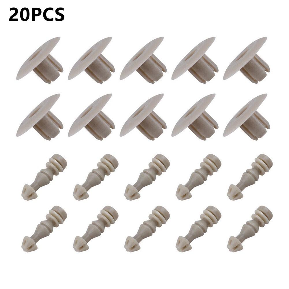 

Retainer Fastener Panel Clip 20PC 20mm Beige Clip New