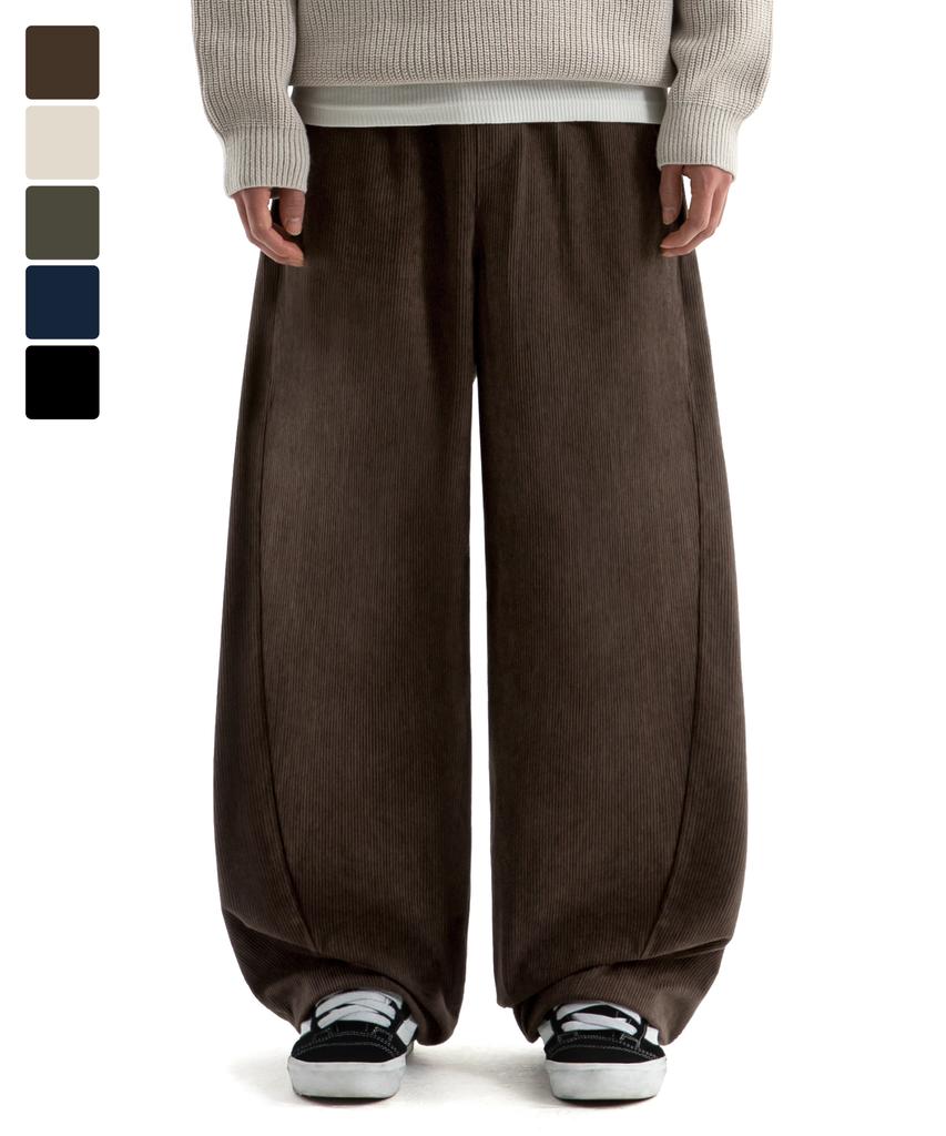 BRENSON Corduroy Curved Wide Pants ( 6 Colors )