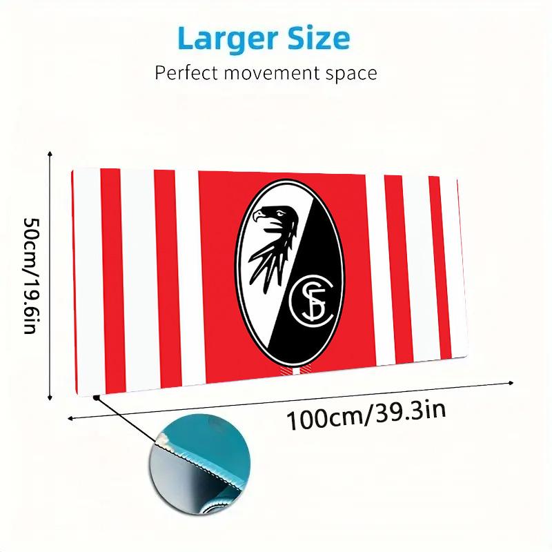SC Freiburg Print  Cushion Non-slip Laptop Tablet Big Mousepad XXL Mat Mini PC Playmat With Lock edge