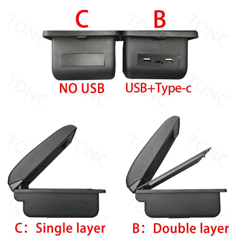 Armrest For Opel Corsa 2020-2025 For Corsa F Interior Center Console Storage Box Organizer 2021 2022 2023 2024 Car Accessories