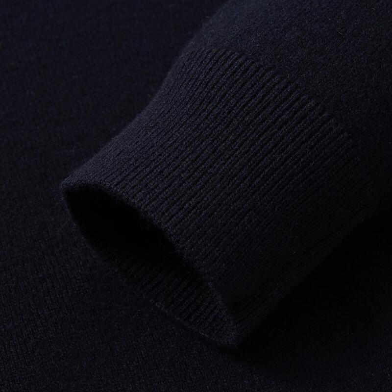 DAISHU Herren Kaschmir Lammwolle Pullover mit Kragen