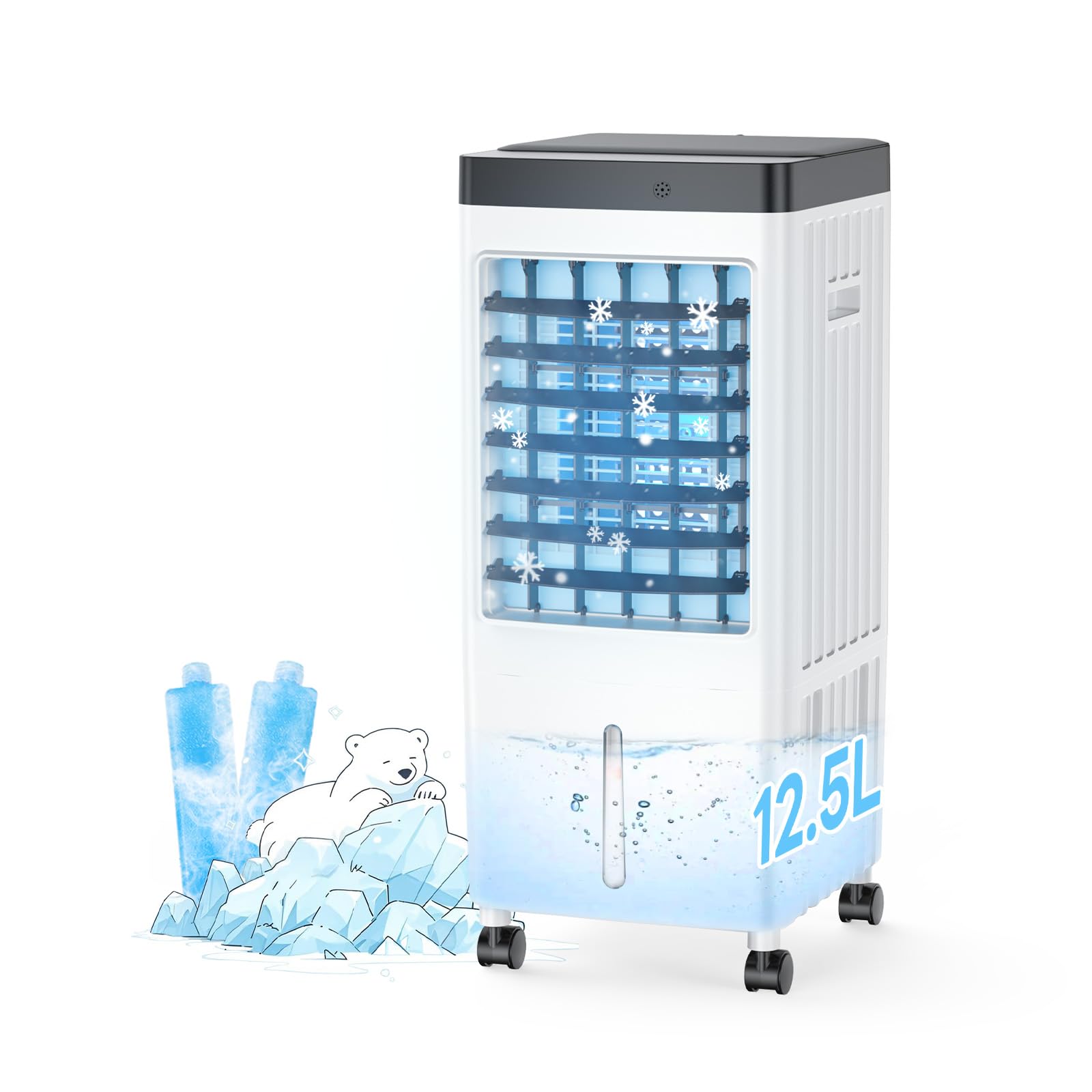 

Воздушный охладитель новый большая емкость воды несколько популярных мест мощный верхний забор воды 3 уровня автоматический сенсорный пульт дистанционного управления воздушный поток нехватка воды таймер электрический чёрный