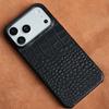Luxury Natural Cowhide Leather Phone Case for iPhone 17 15 16 18 Pro Max Air 17Pro for Magsafe Magnetic Protector Back Cover