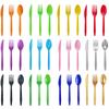 Source Factory Birthday Party With Disposable Knives, Forks And Spoons Ps Plastic Gold Silver White Color Foreign Trade Spot