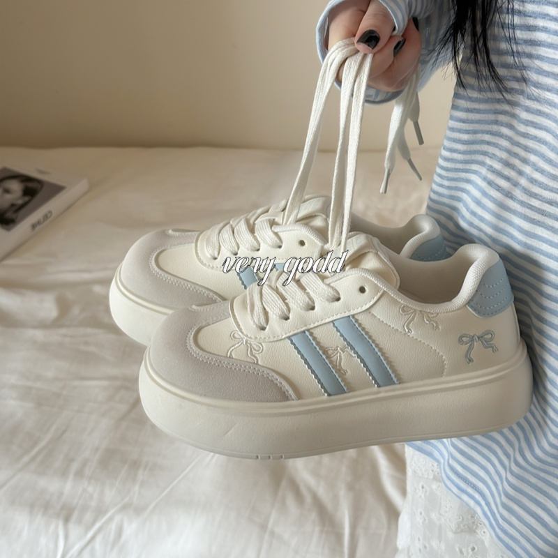 

Simple and sweet college style board shoes 22 school season niche ins tide comfortable casual board shoes 40 синій