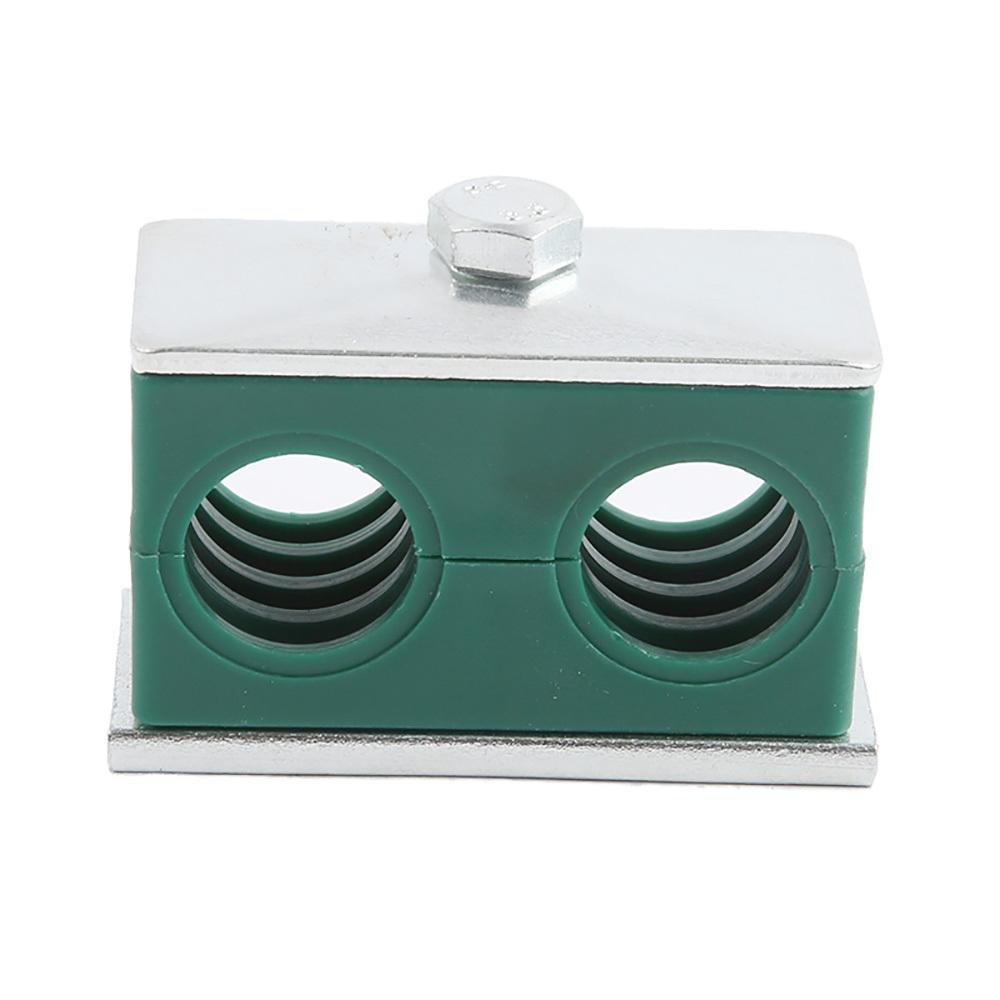 1 stuks Lichte Serie 2 Pijpgaten Hydraulische Pijpklem 6-32 mm Diameter Pijp Vastgeschroefde Plastic Clips Olie Water Gas Pijp Bevestigingsdeel