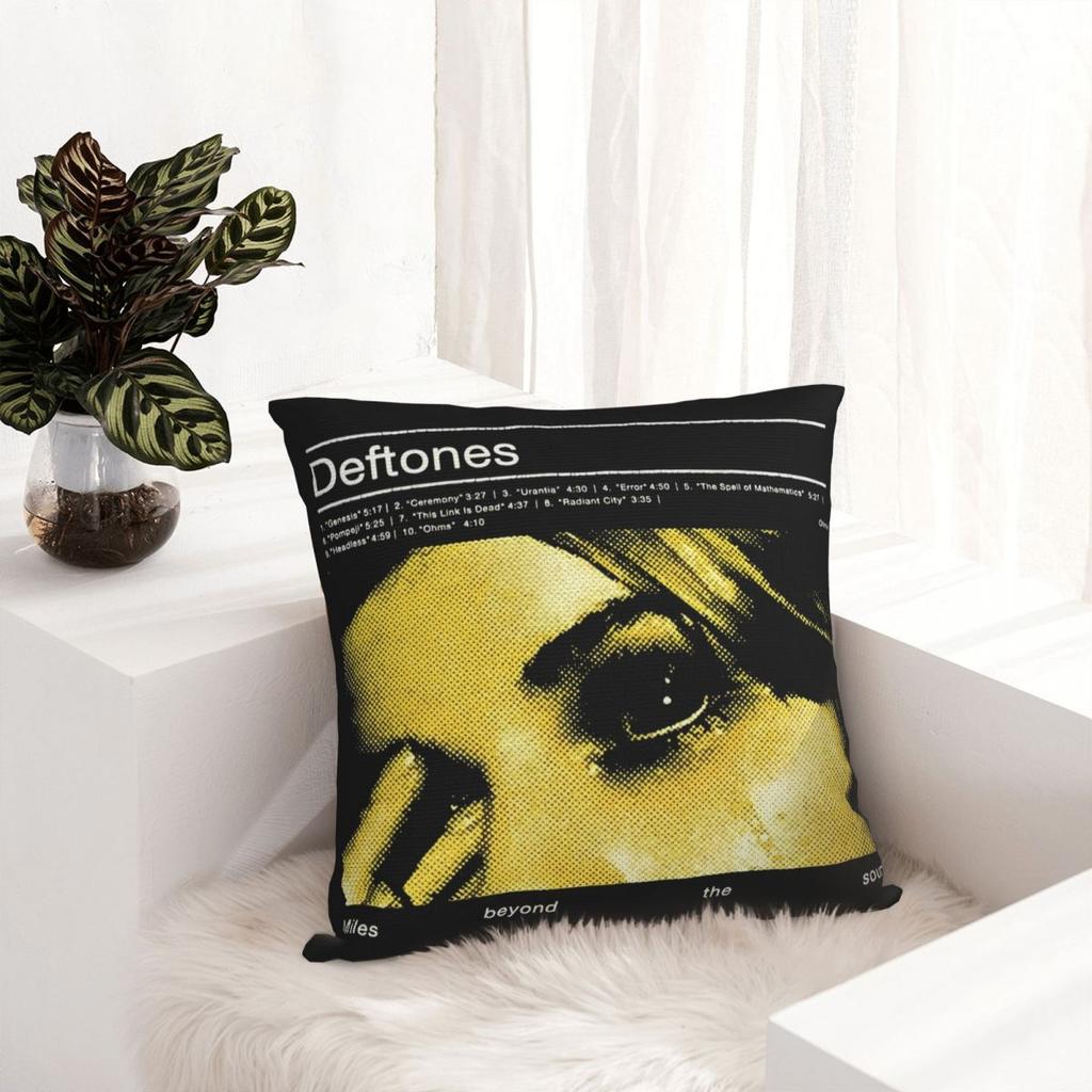 Deftones Pillowcase Polyester Cushion Cover Decorative Singer Band Pillow Case Cover Home Square 45X45Cm
