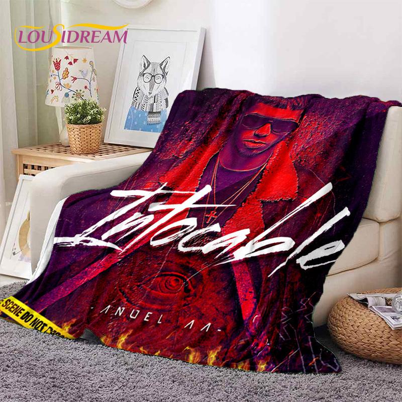3D Free Anuel AA Rapper Hip Hop Singer Soft Flannel Blankets,Throw Blanket Comfortable Blanket for Picnic Beds Sofa Home Bedroom