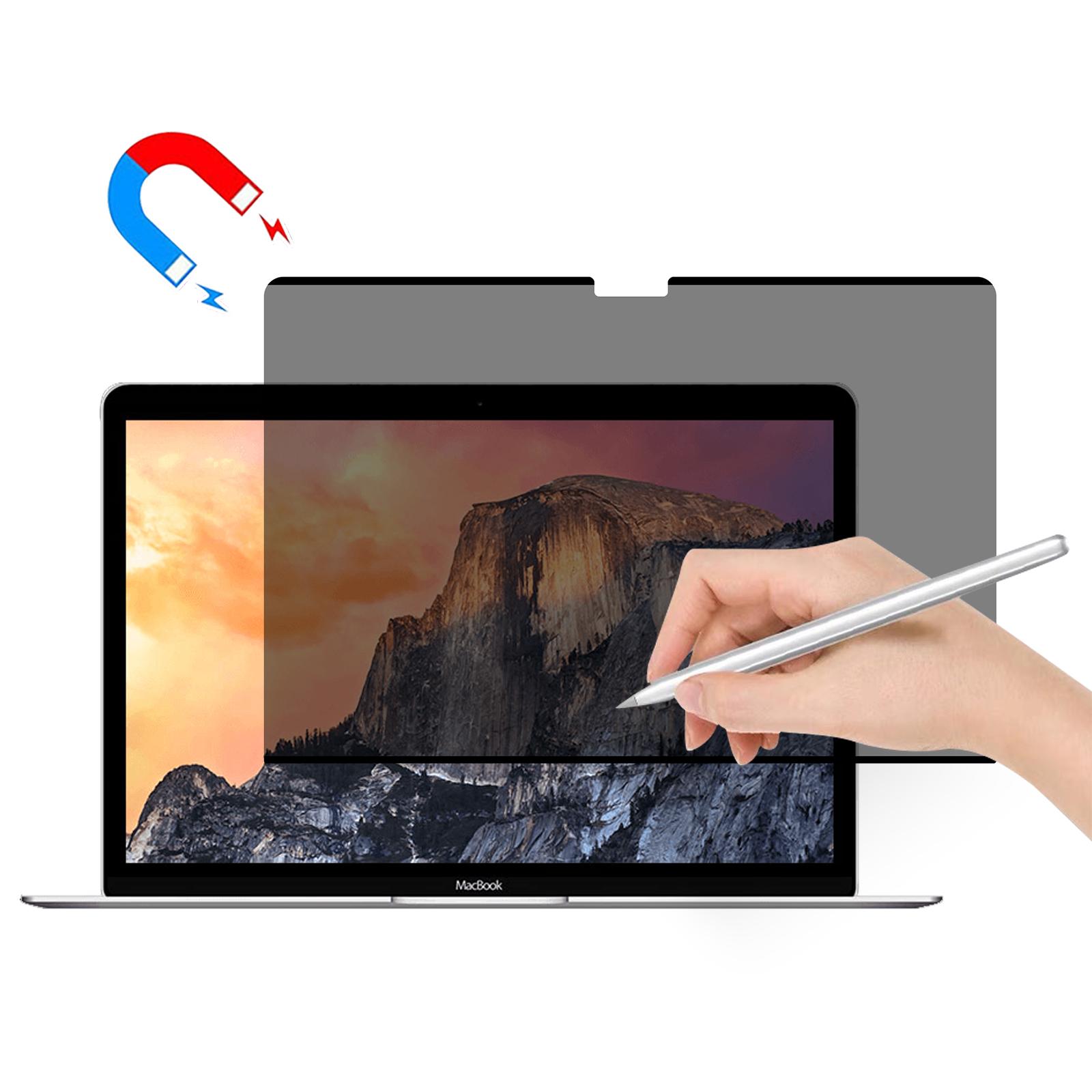 

Для MacBook 12 дюймів з дисплеєм Retina(2015 р) A1534 Папероподібна захисна плівка Магнітна багаторазова Імпортована ПЕТ Антишпигунська плівка