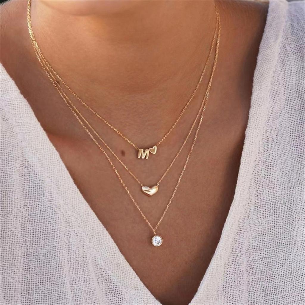 Vintage Multilayer Gold Color Rose Flower Round Plate Necklace For Women Simple Snake Chain Floral Choker Fashion Party Jewelry