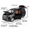 1:24 Alloy Diecast V260L Denza D9 Cars Toys Models Wheel Steering Miniature Vehicles Pull Back Light Music Car Collectible Item