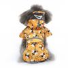 Universal Pet Raincoats Yellow Ducks Dogs Raincoat Dog Suit Dog Clothes Bees Theme Waterproof Outdoor Weather Protection for Sma