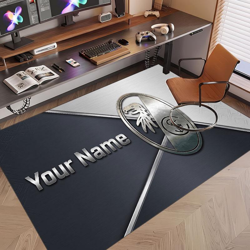 Custom Rug SC Freiburg Pattern Print Name Text Soft Non‑Slip Floor Carpet for Home Indoor Decoration