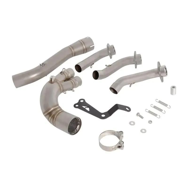For Yamaha MT09 FZ09 Tracer 9 9GT XSR 900 2024-2025 Motorcycle Exhaust System Header Front Link Pipe Stainless Steel 51mm