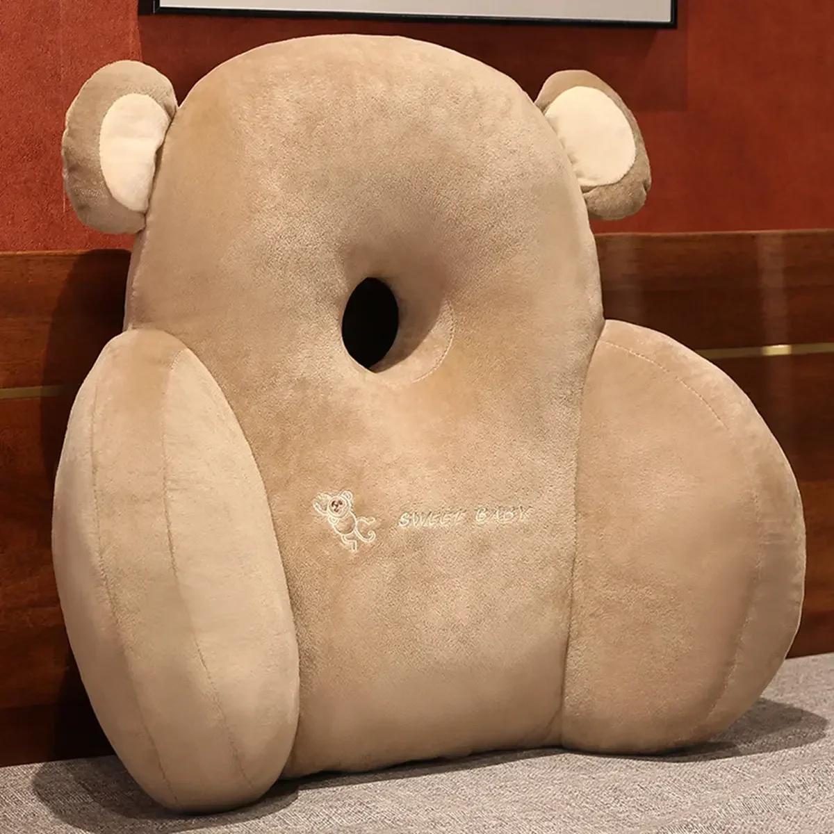 

Cushion Plush Circular Hole Breathable Pregnant Women s Waist Pillow Sofa Decorative Bed Cushion Multi Functional Reading Pillow 48x45cm