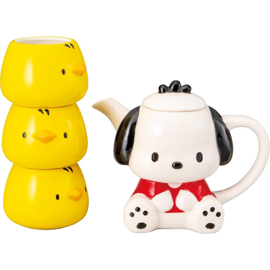 Sanrio Pochacco Teapot & Cups Set SAN4557 – Tableware