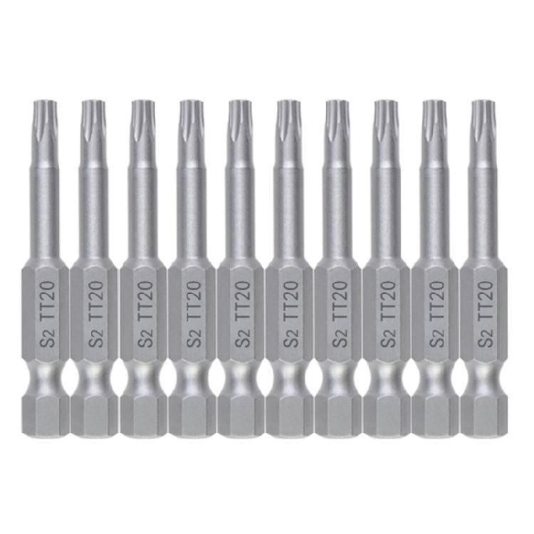 

10Pcs Blossom Head Screwdriver Bit Set Security Screwdriver Tool 50mm Magnetic Screwdriver Bit 1/4inch Hex
