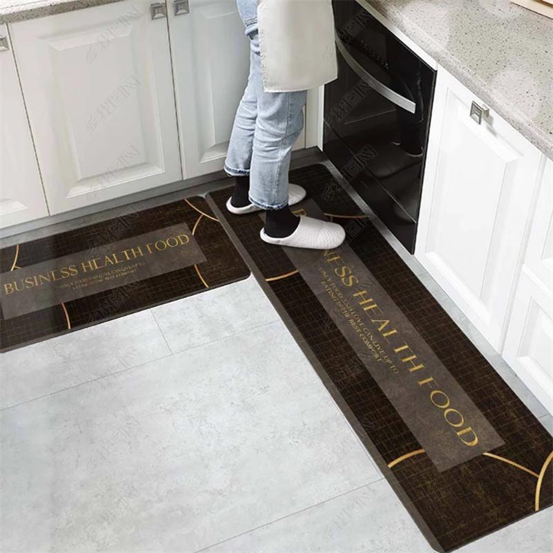 Oil-Proof, Absorbent Non-Slip Mats for Kitchen, Bathroom, and Entryway - Long Strips and Bedroom Carpet.